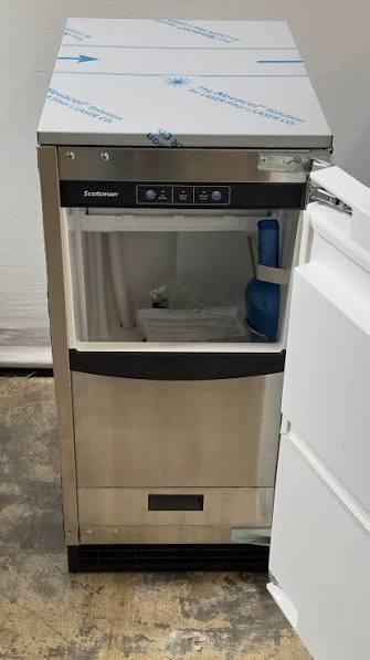 Scotsman-style undercounter residential ice machine, the type Uinta Ice Co. services.